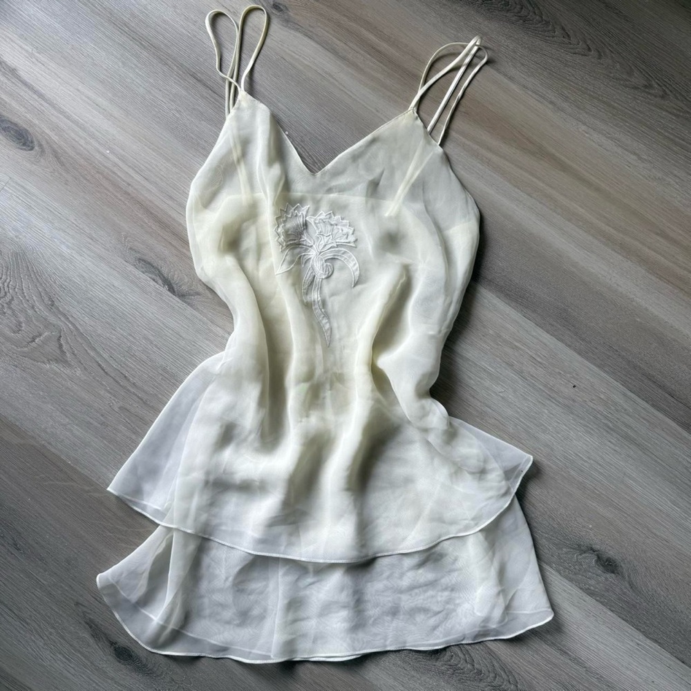 Elegant White Layered Dress